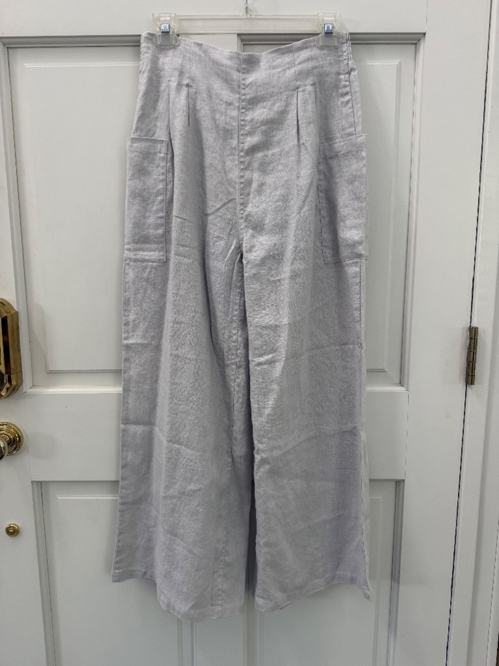 Nomad the Label Milos Linen Pants Oyster (Light Grey) - Picture 10 of 16